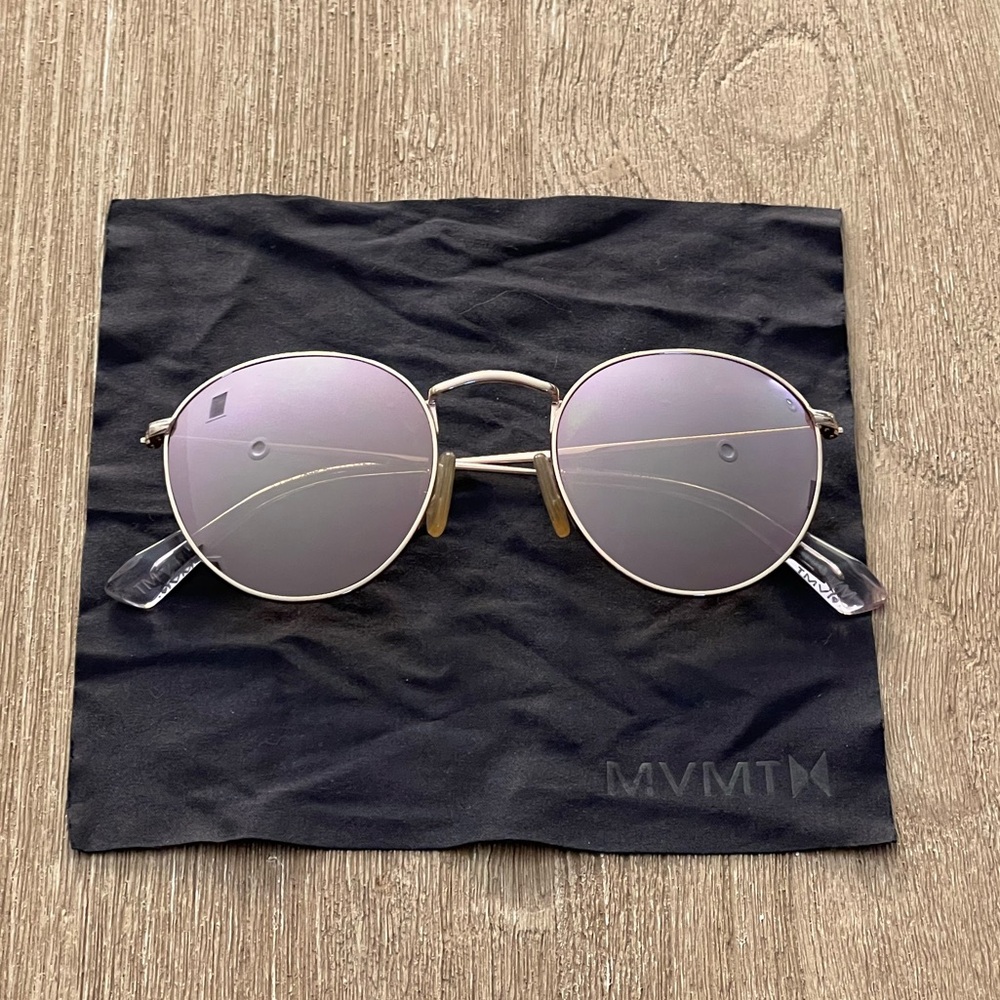 Lilac/Pink tinted MVMT sunglasses